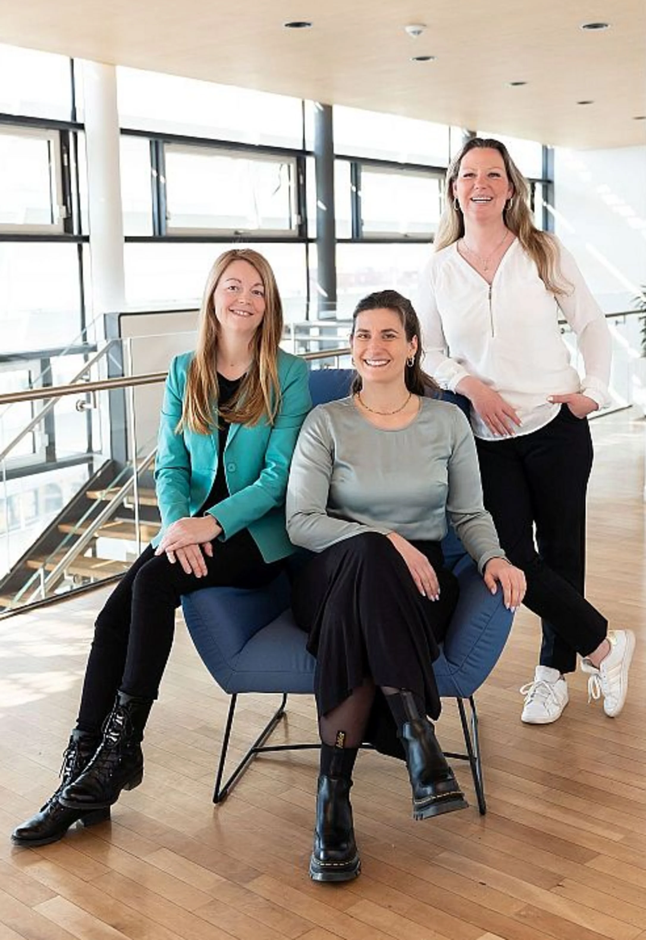 Drei Kolleginnen aus dem Team Personal der Investitionsbank