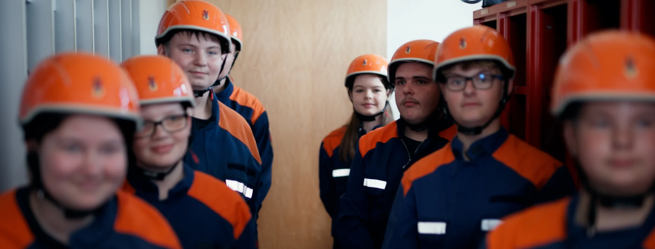 Jugendliche bei der freiwilligen Feuerwehr