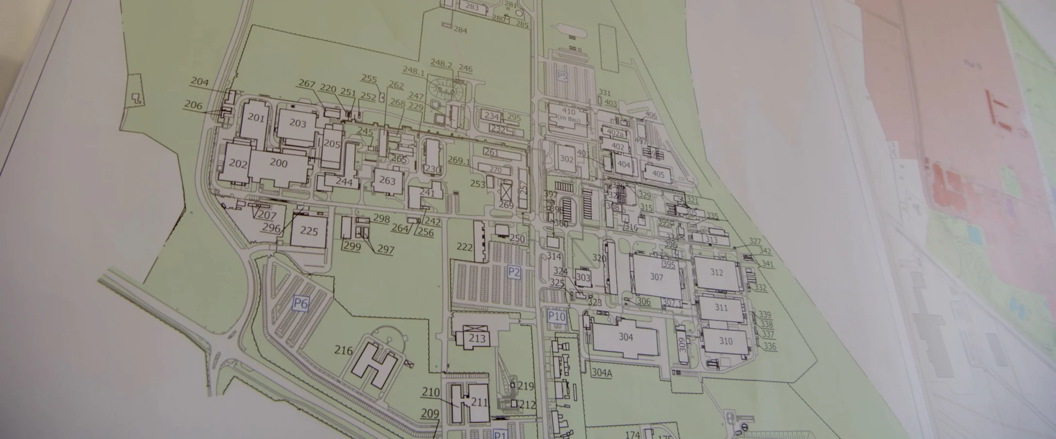 Kartenansicht des Biopharma-Parks in Dessau